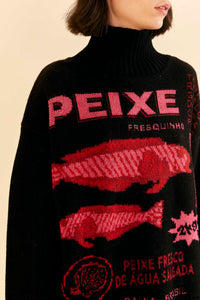 Pull Peixe en maille - Noir