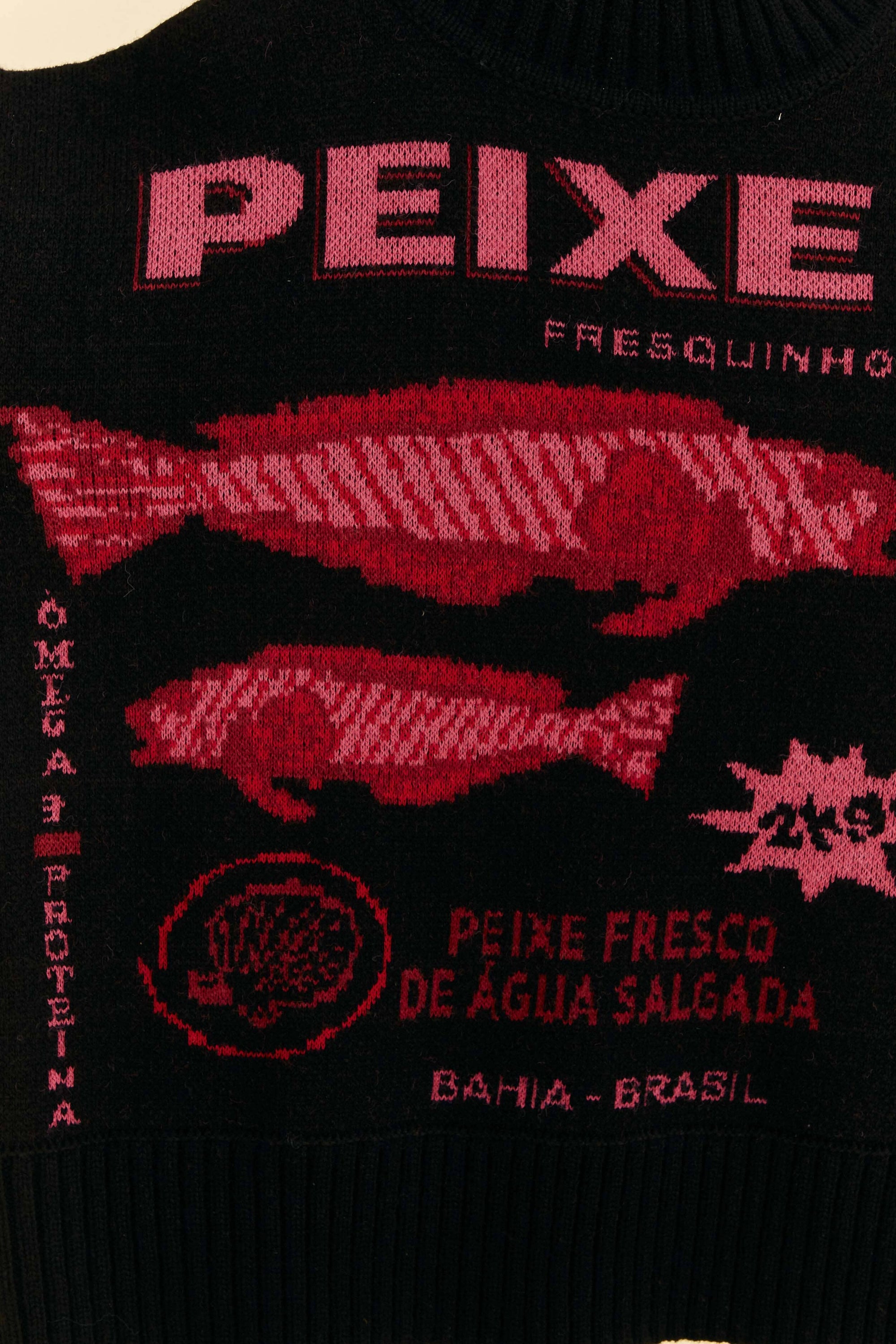 Pull Peixe en maille - Noir