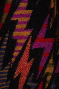 Cardigan long Lightning en molleton de laine mélangée - Noir