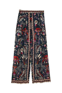 Pantalon Jardin avec bordure miroir - Noir