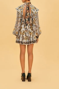 Mini jupe à motif floral - Multicolore