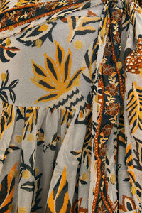 Mini jupe à motif floral - Multicolore