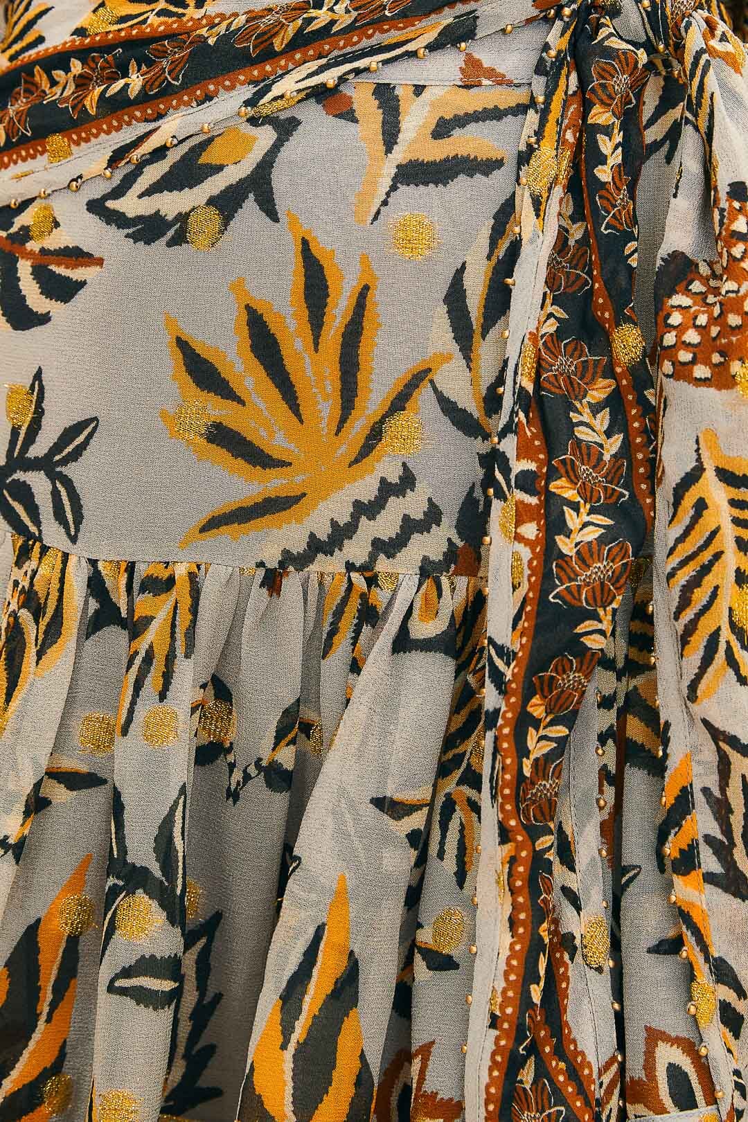 Mini jupe à motif floral - Multicolore