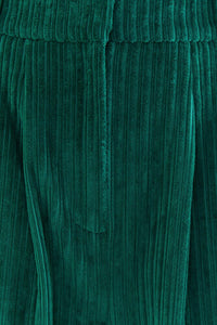Pantalon Emeraude en velours côtelé en coton - Vert