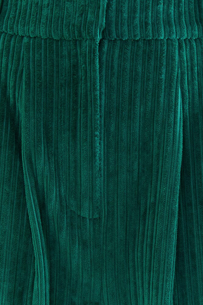 Pantalon Emeraude en velours côtelé en coton - Vert