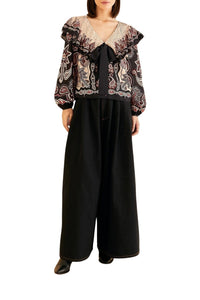 Blouse Sweet Mermaids en coton - Noir
