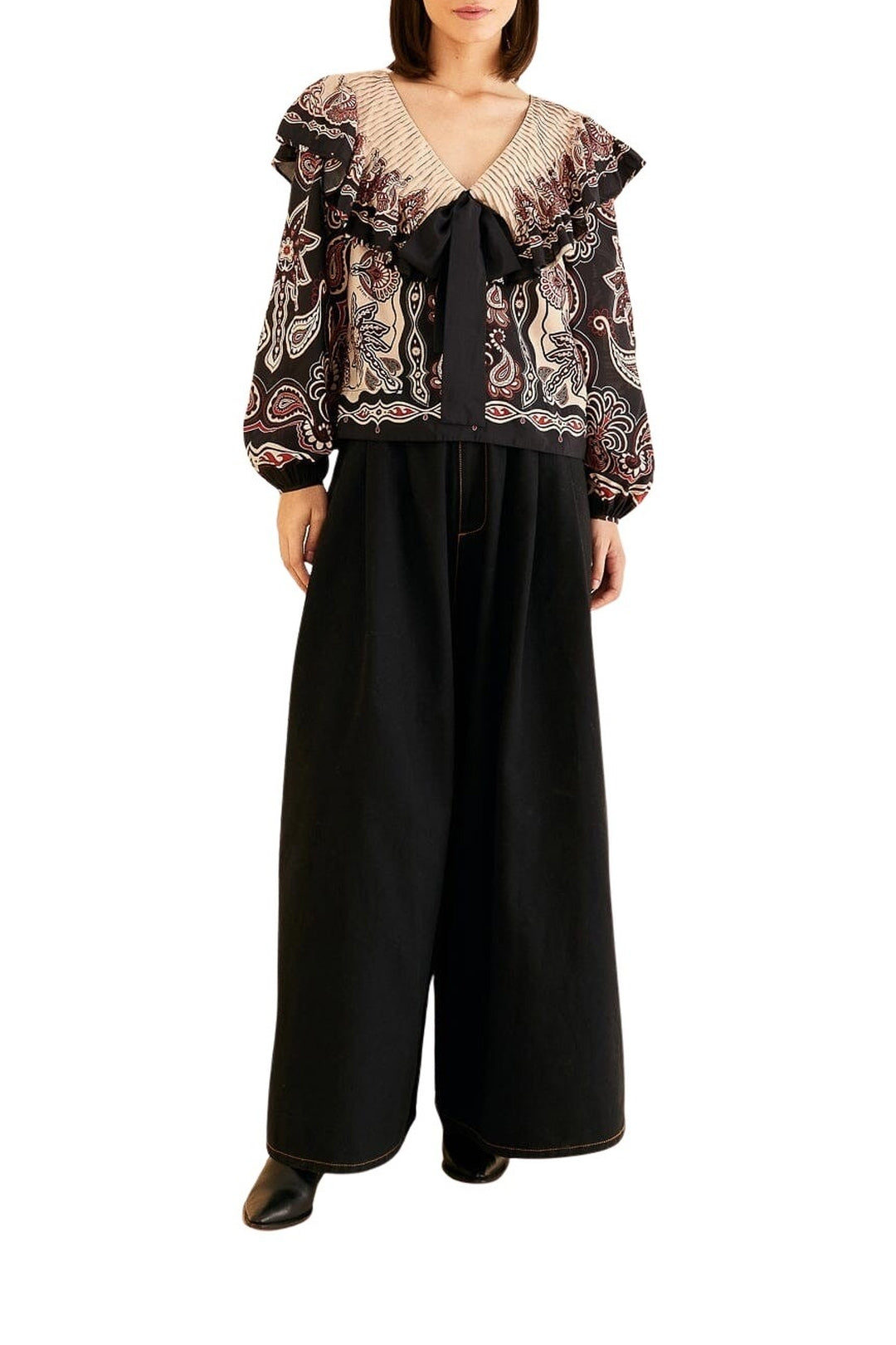 Blouse Sweet Mermaids en coton - Noir