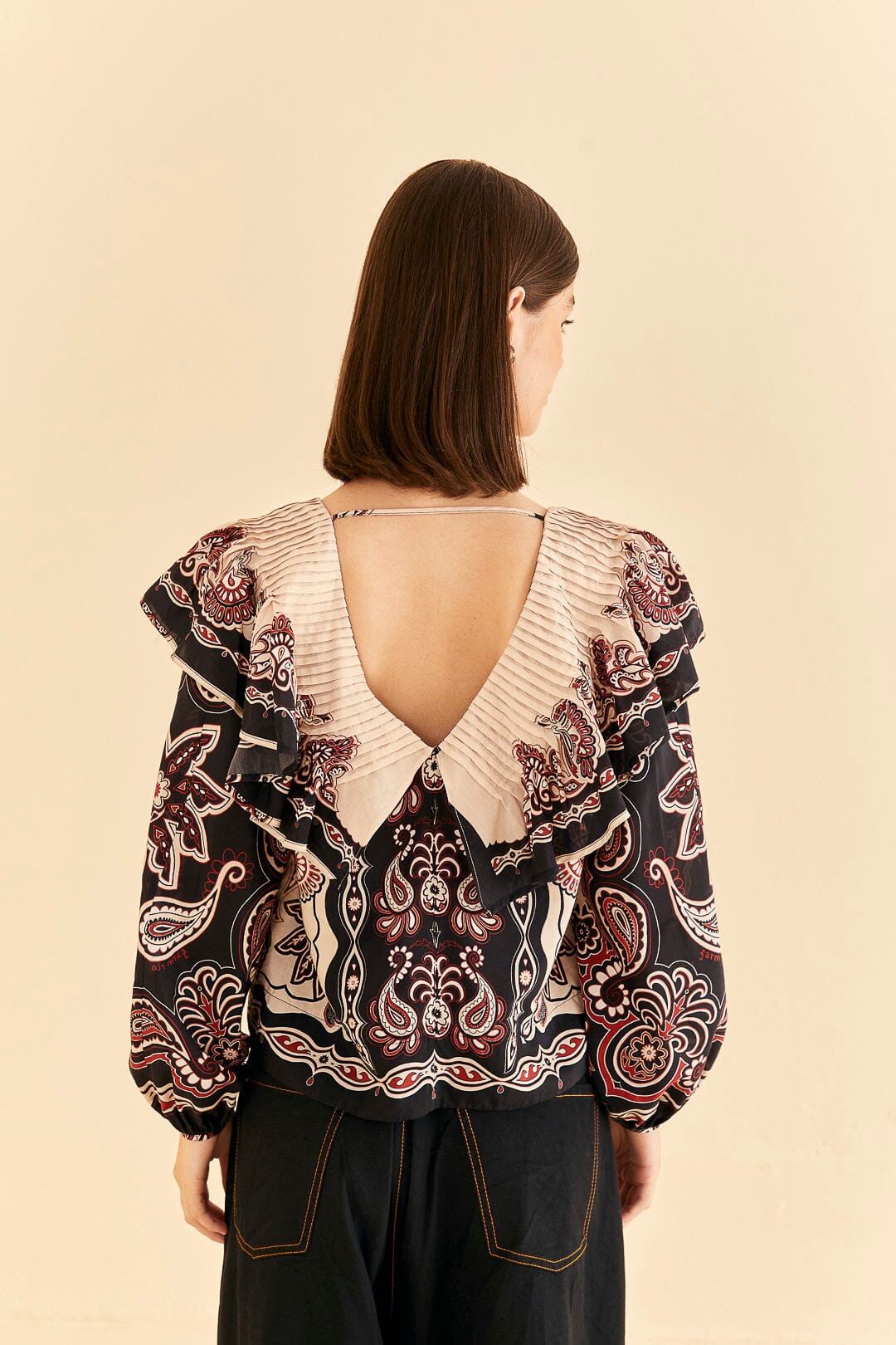 Blouse Sweet Mermaids en coton - Noir