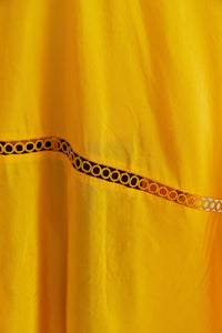 Robe longue sans manches en coton - Jaune