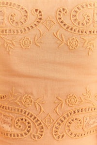 Blouse Dark Sand en dentelle en coton - Beige