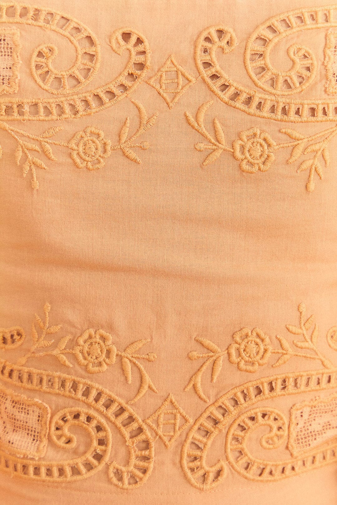 Blouse Dark Sand en dentelle en coton - Beige