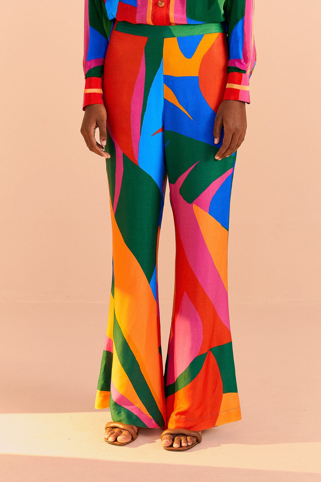 Pantalon Feuilles colorées - Multicolore