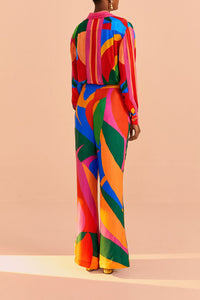 Pantalon Feuilles colorées - Multicolore