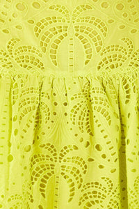 Blouse Palmiers richilier anis en coton - Vert