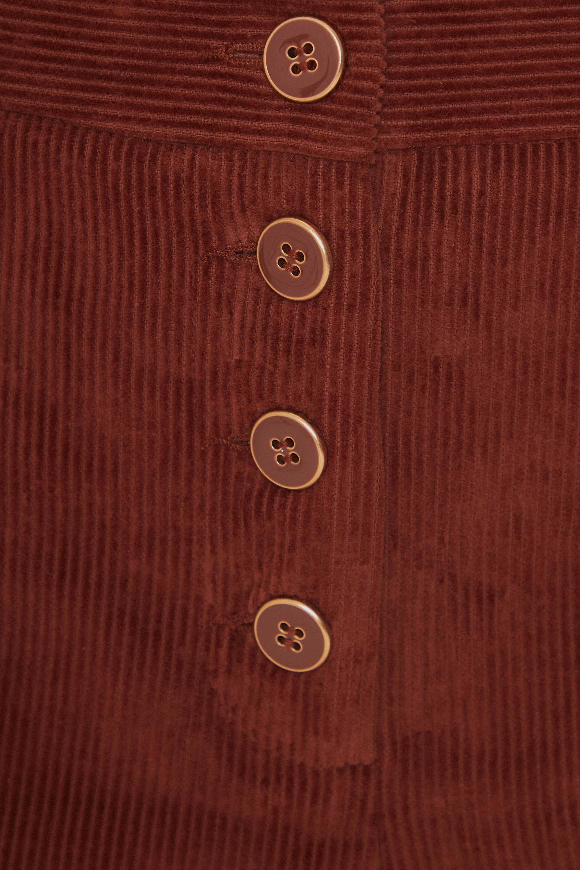Pantalon évasé en coton - Marron