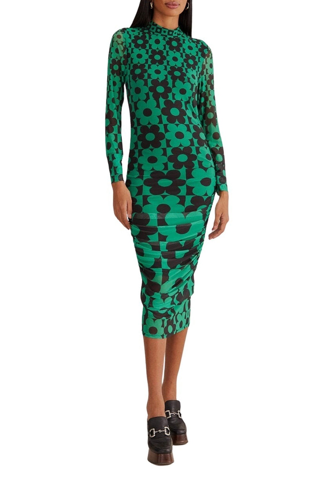 Robe midi Lovedaisy en tulle - Vert