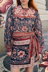 Jupe Ainika à nouer en coton - Rose