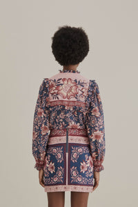 Jupe Ainika à nouer en coton - Rose