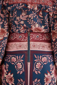 Jupe Ainika à nouer en coton - Rose