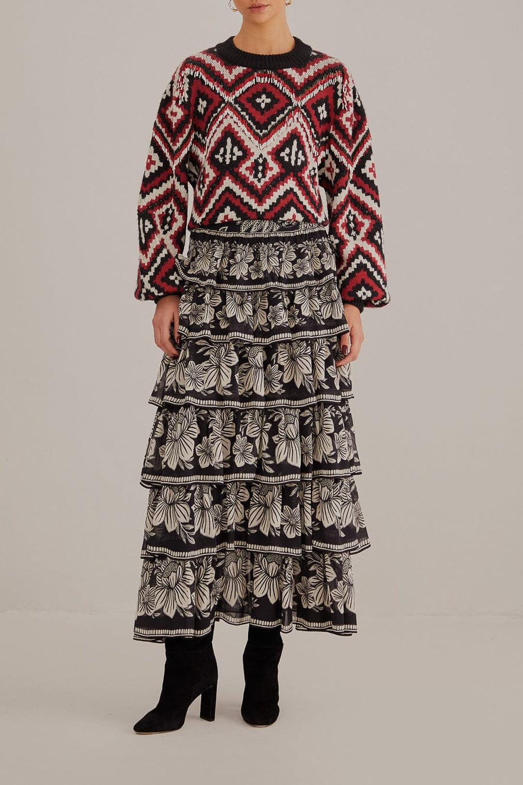 Pull Rauti à perles en maille - Multicolore
