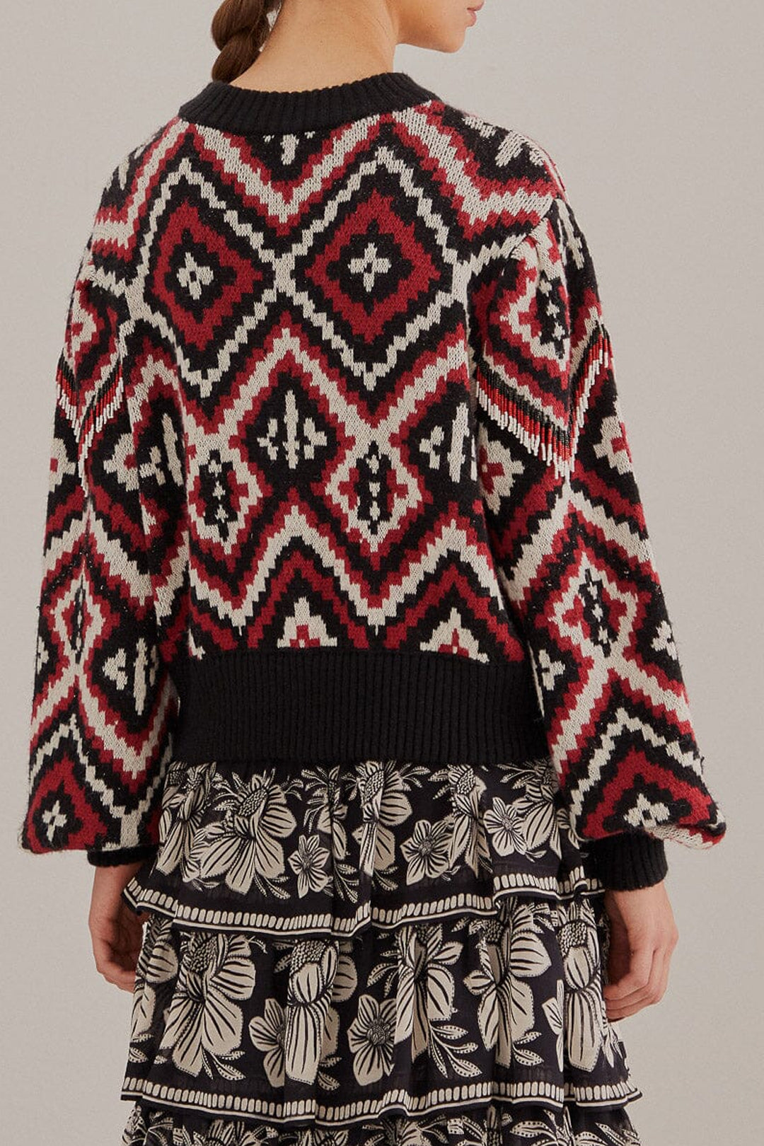 Pull Rauti à perles en maille - Multicolore