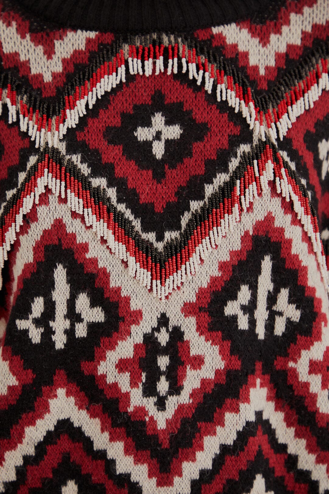Pull Rauti à perles en maille - Multicolore