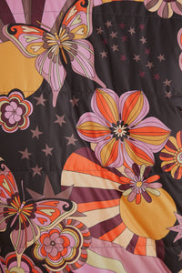 Veste matelassée réversible tricotée - Multicolore