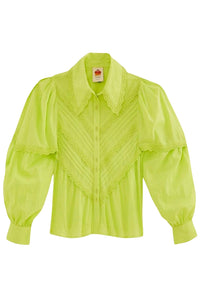 Chemise à manches longues Neon en coton - Vert