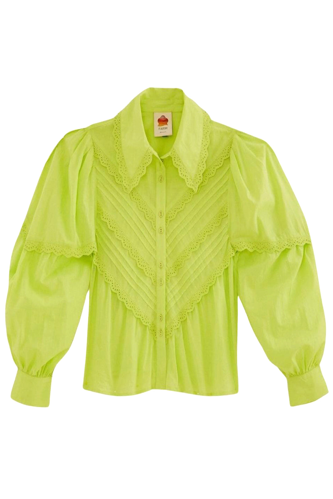 Chemise à manches longues Neon en coton - Vert