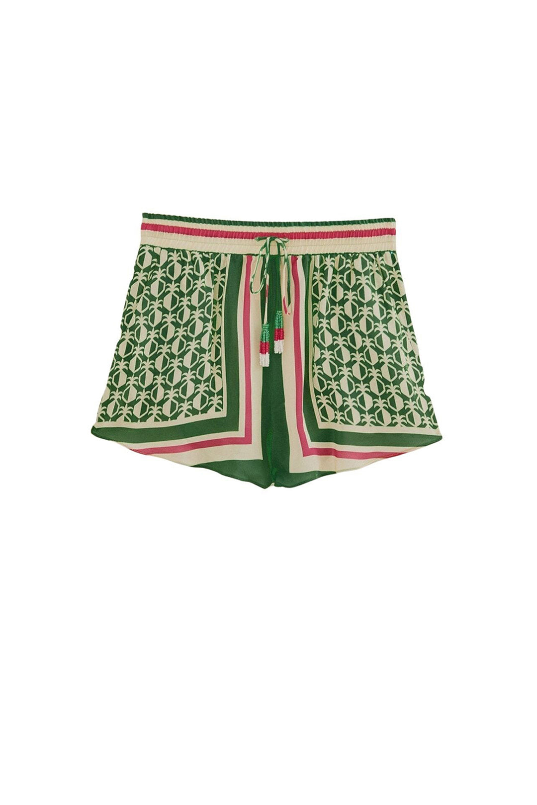 Short à motif d'ananas - Vert
