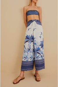 Pantalon Dream Sky en lin - Bleu