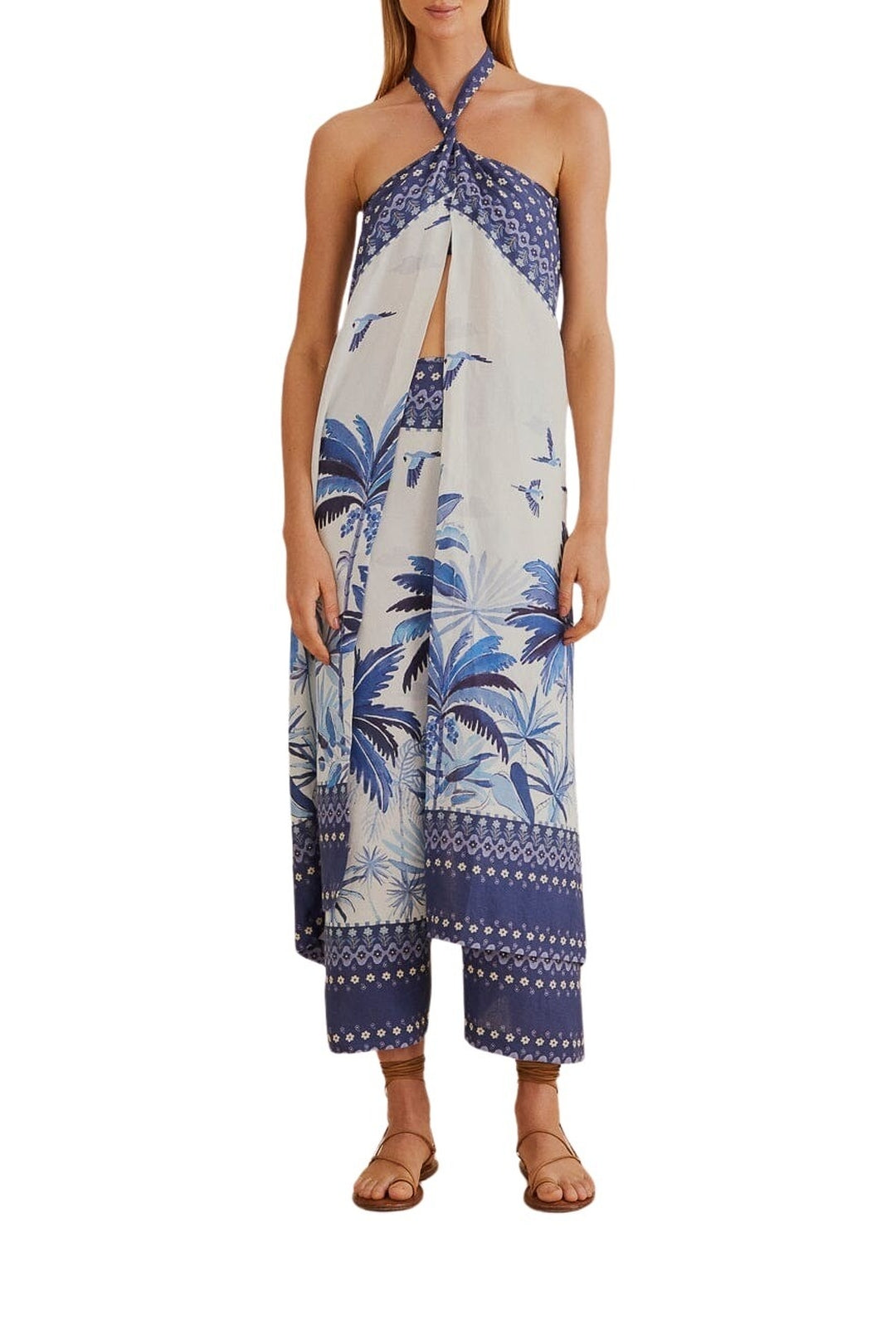 Pantalon Dream Sky en lin - Bleu