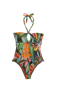 Maillot de bain une pièce Banana Foliage - Multicolore