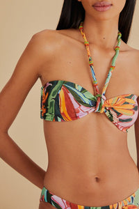 Haut de bikini Banana Foliage - Multicolore