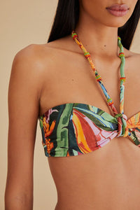 Haut de bikini Banana Foliage - Multicolore