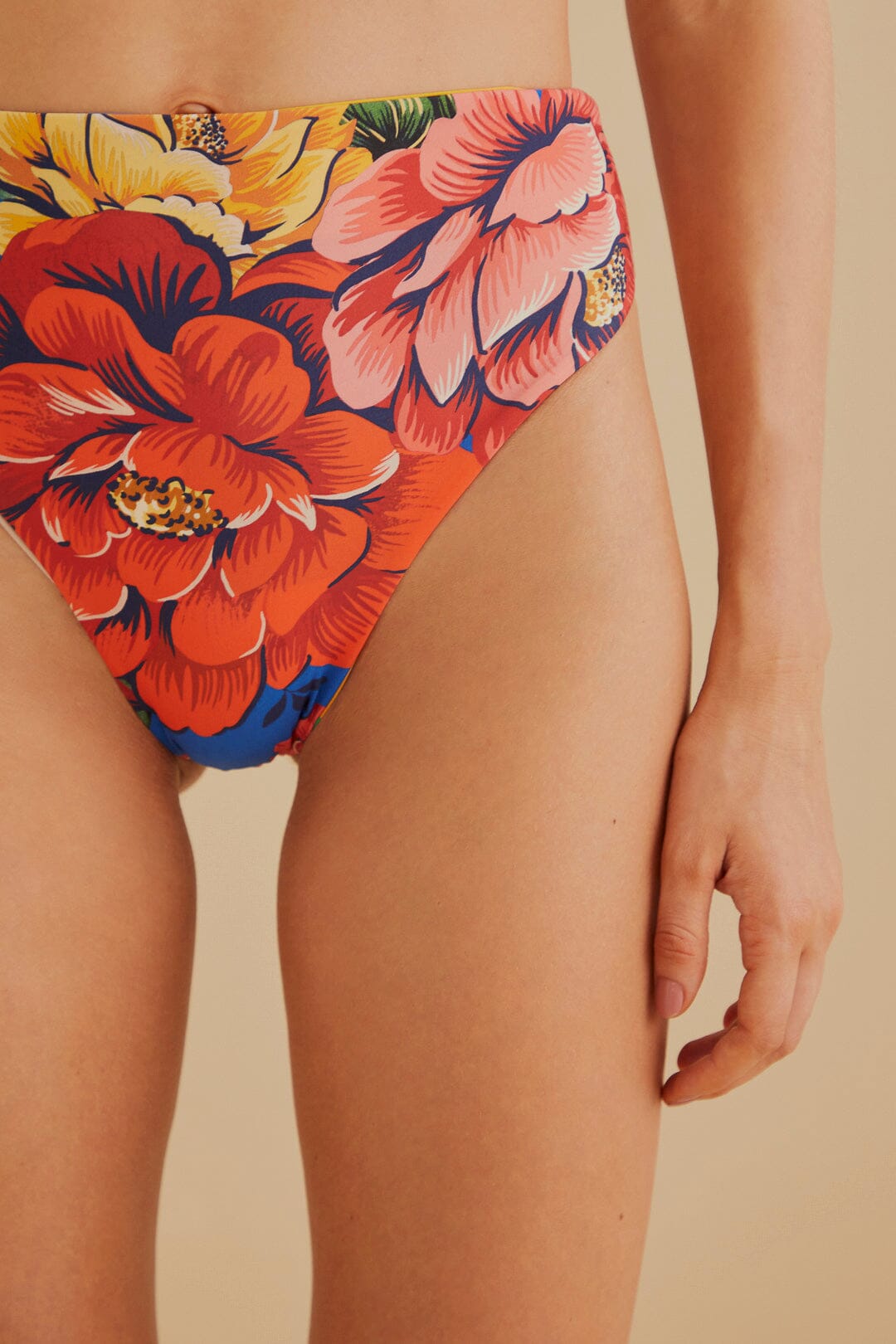 Bas de bikini réversible Chita d'hiver - Rouge