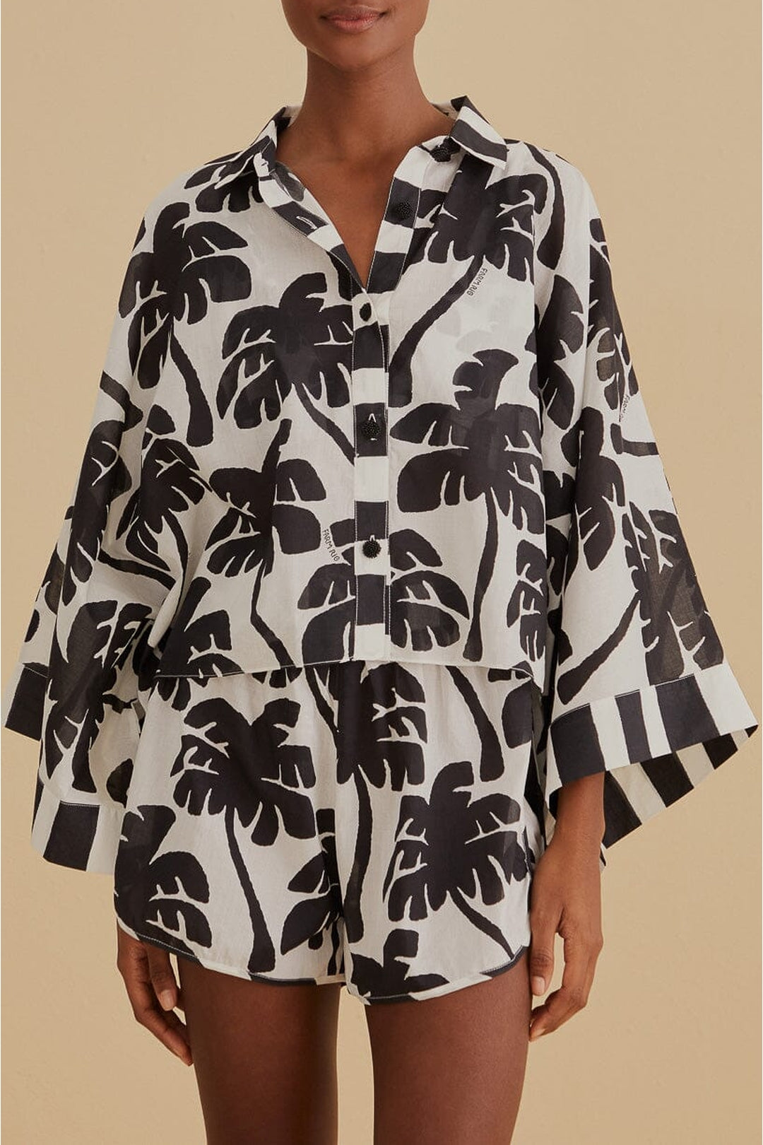 Short Coconut en coton - Noir