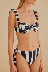 Bas de bikini réversible Coconut - Noir