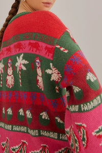 Cardigan Anika Noël Tropical - Multicolore