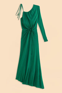 Robe longue Emerald asymétrique - Vert