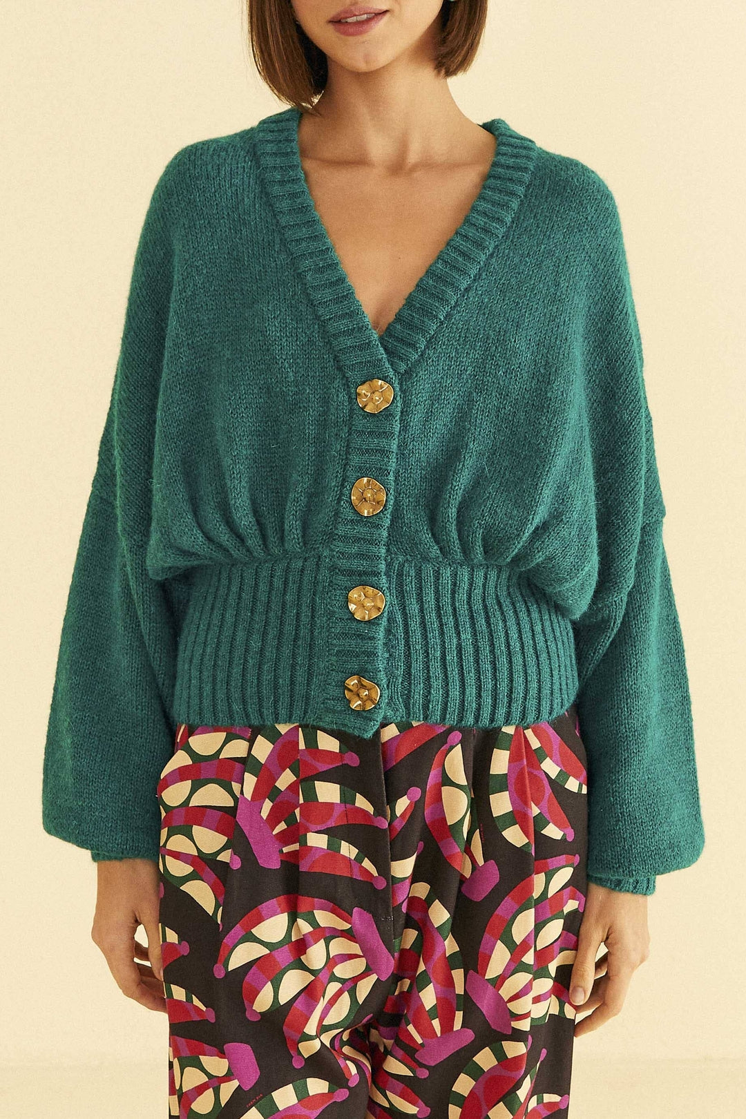 Cardigan Bubble en maille - Vert