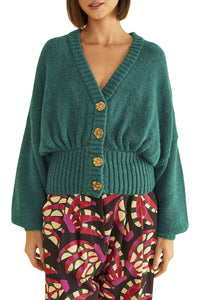 Cardigan Bubble en maille - Vert