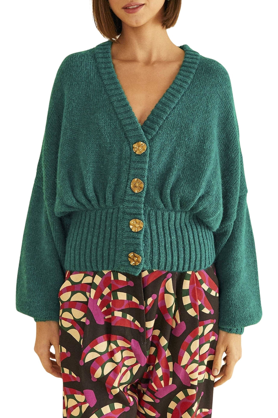 Cardigan Bubble en maille - Vert