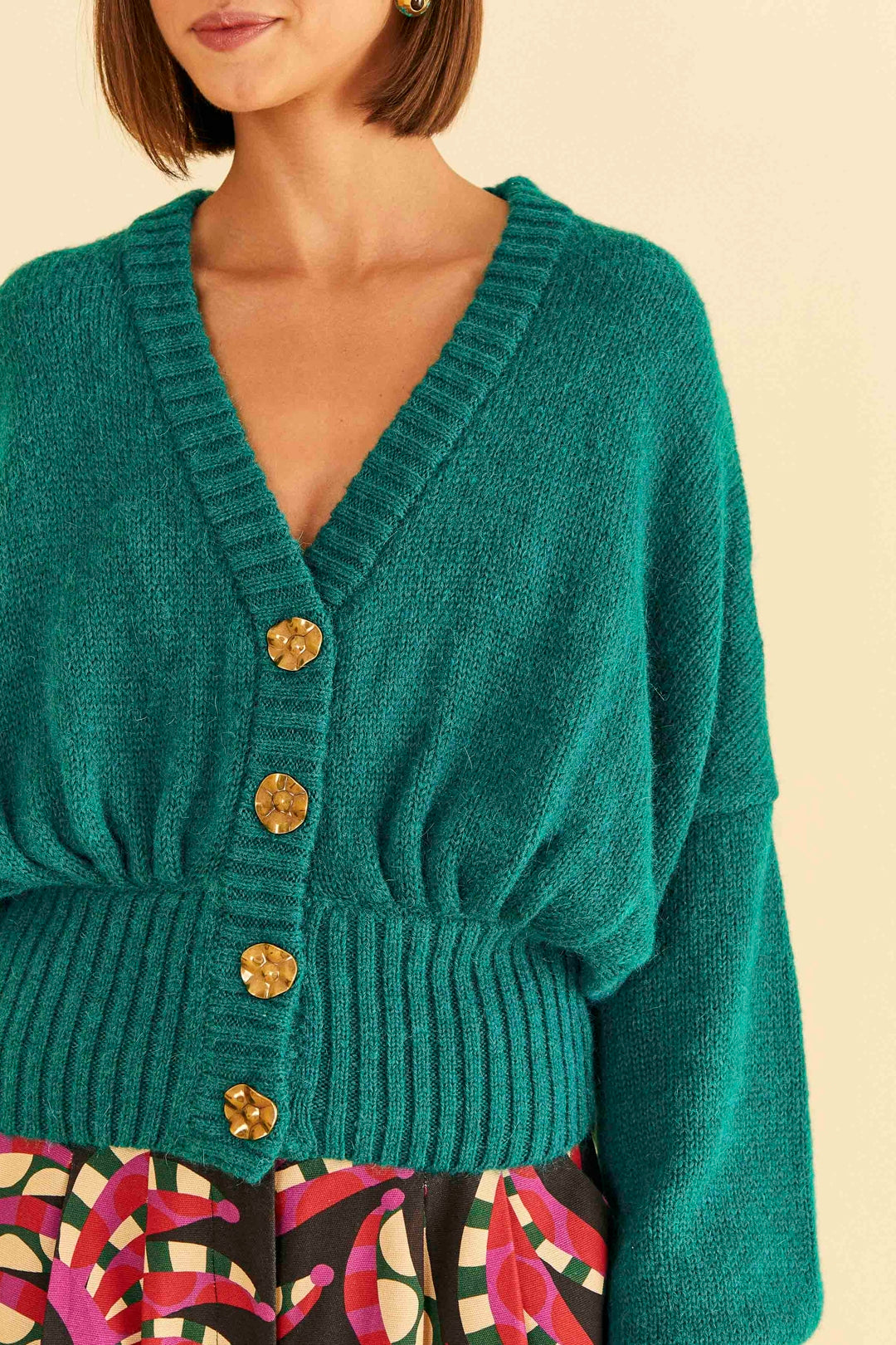 Cardigan Bubble en maille - Vert