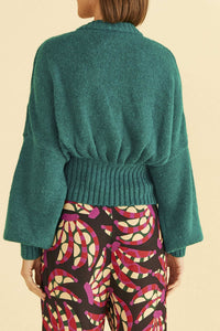 Cardigan Bubble en maille - Vert