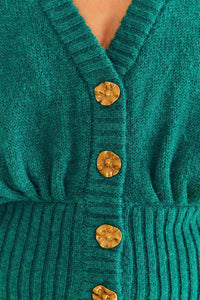 Cardigan Bubble en maille - Vert