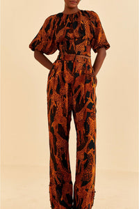 Pantalon Giraffes - Marron