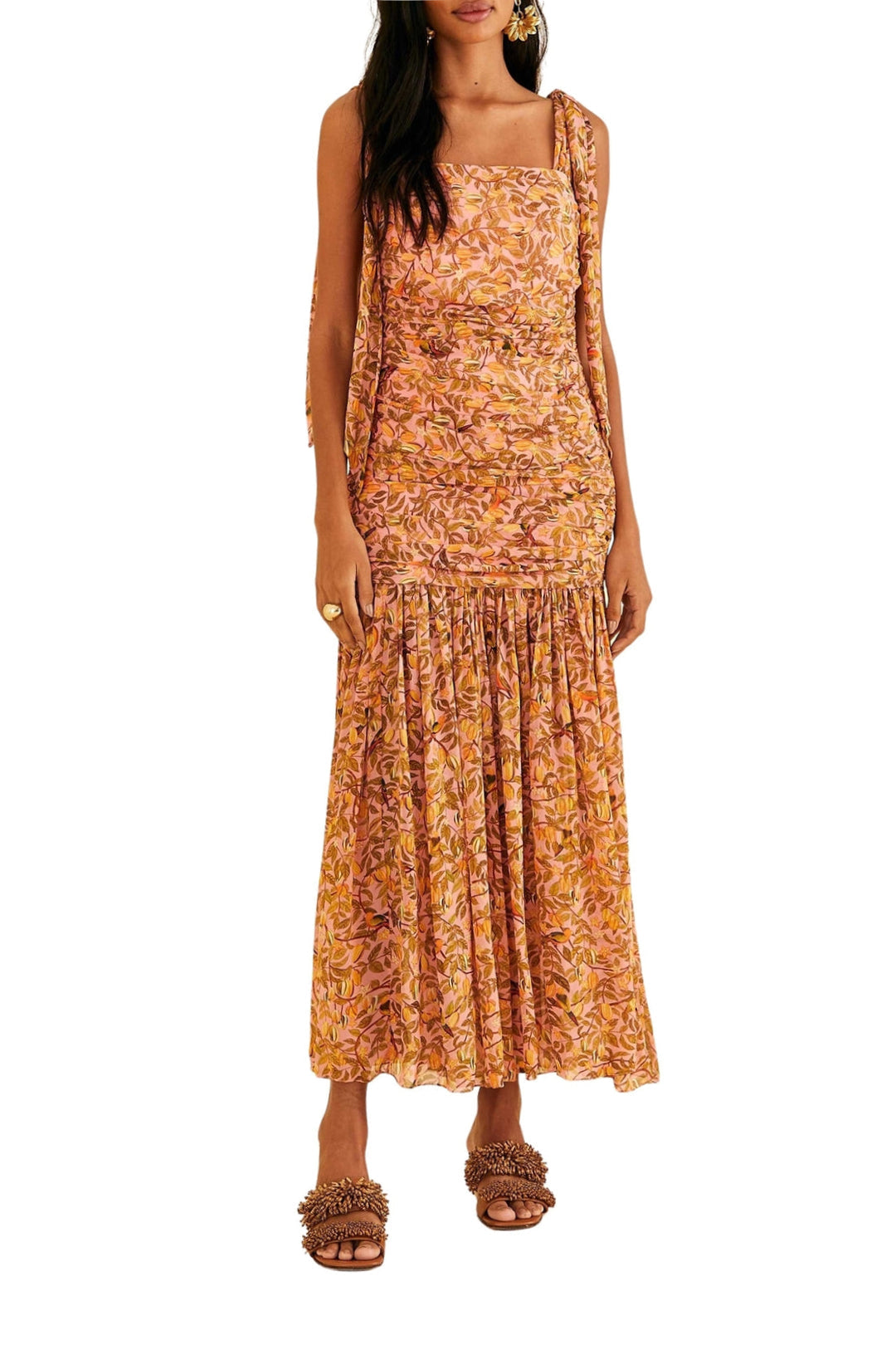 Robe longue Carambole - Rose