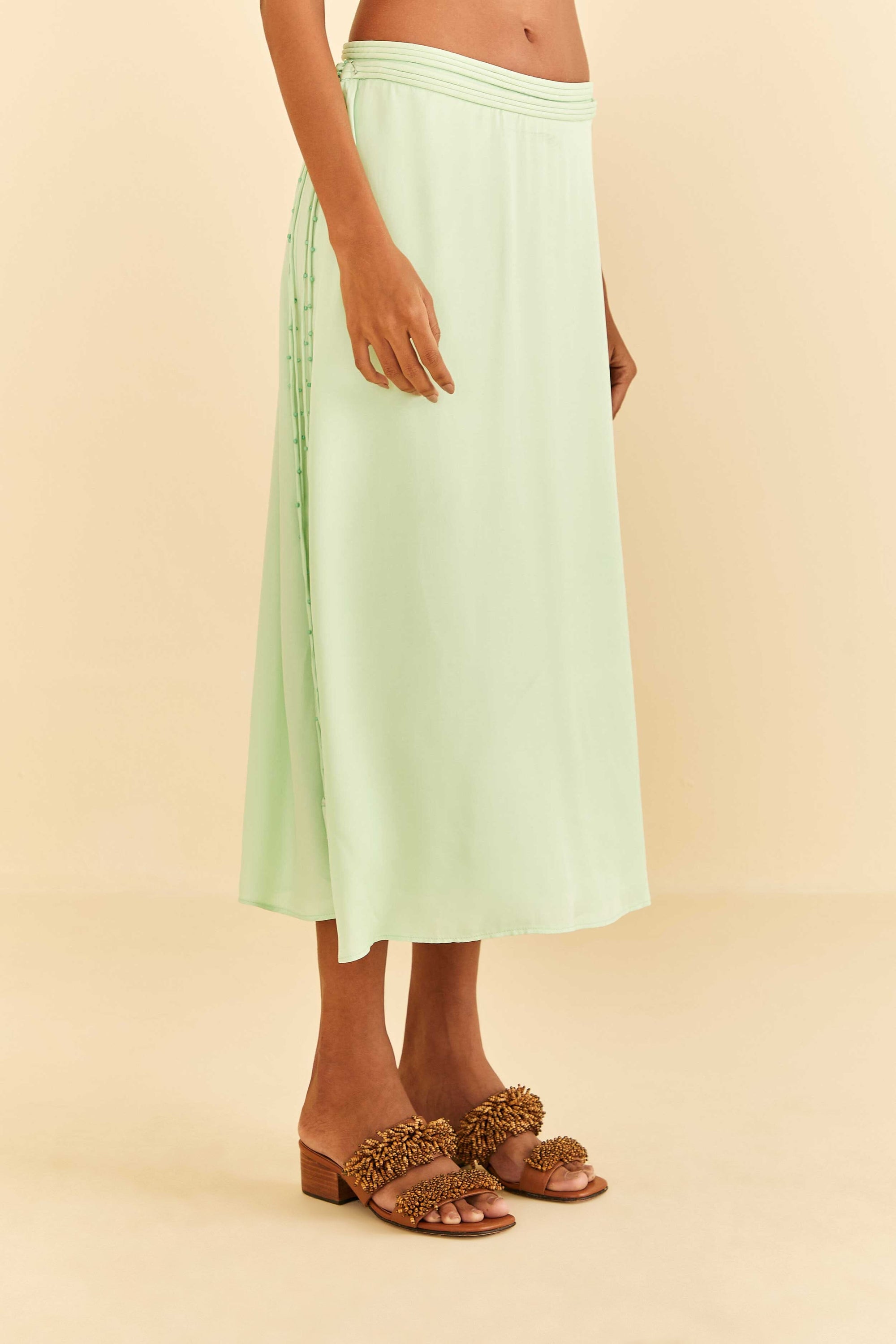 Jupe midi Mint - Vert