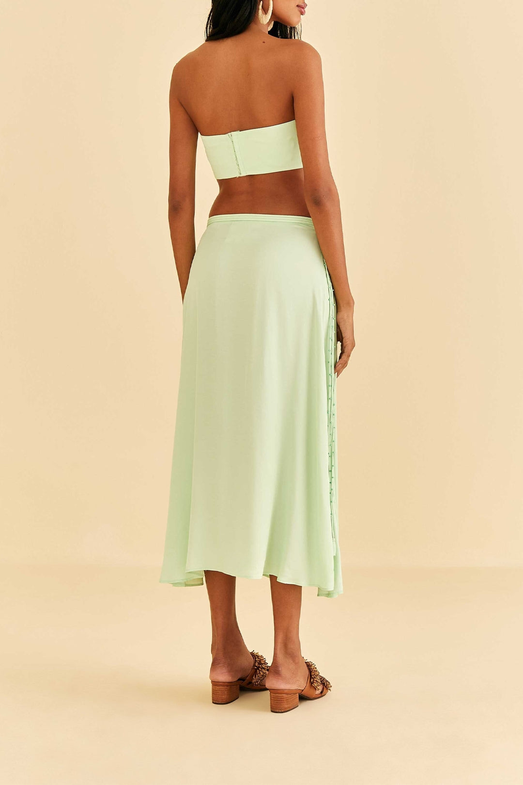 Jupe midi Mint - Vert